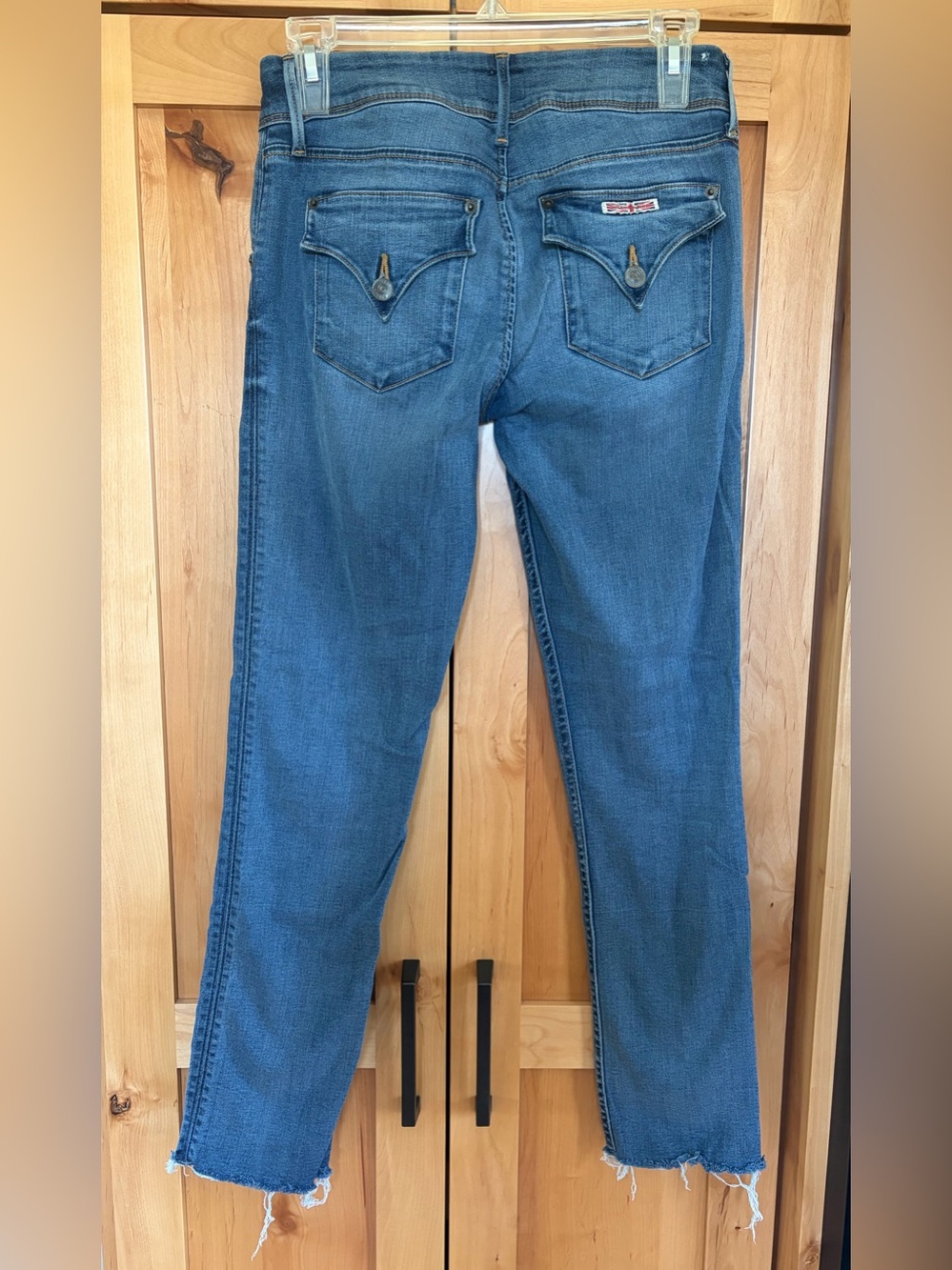 Hudson Jeans Women's Blue Jeans Collin crop with raw hem size 26